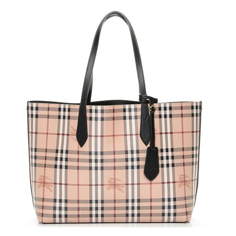 medium haymarket check tote bag burberry|Burberry checked canvas tote bag.